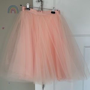 Tulle Tutu Midi Dress, Pink, Size M